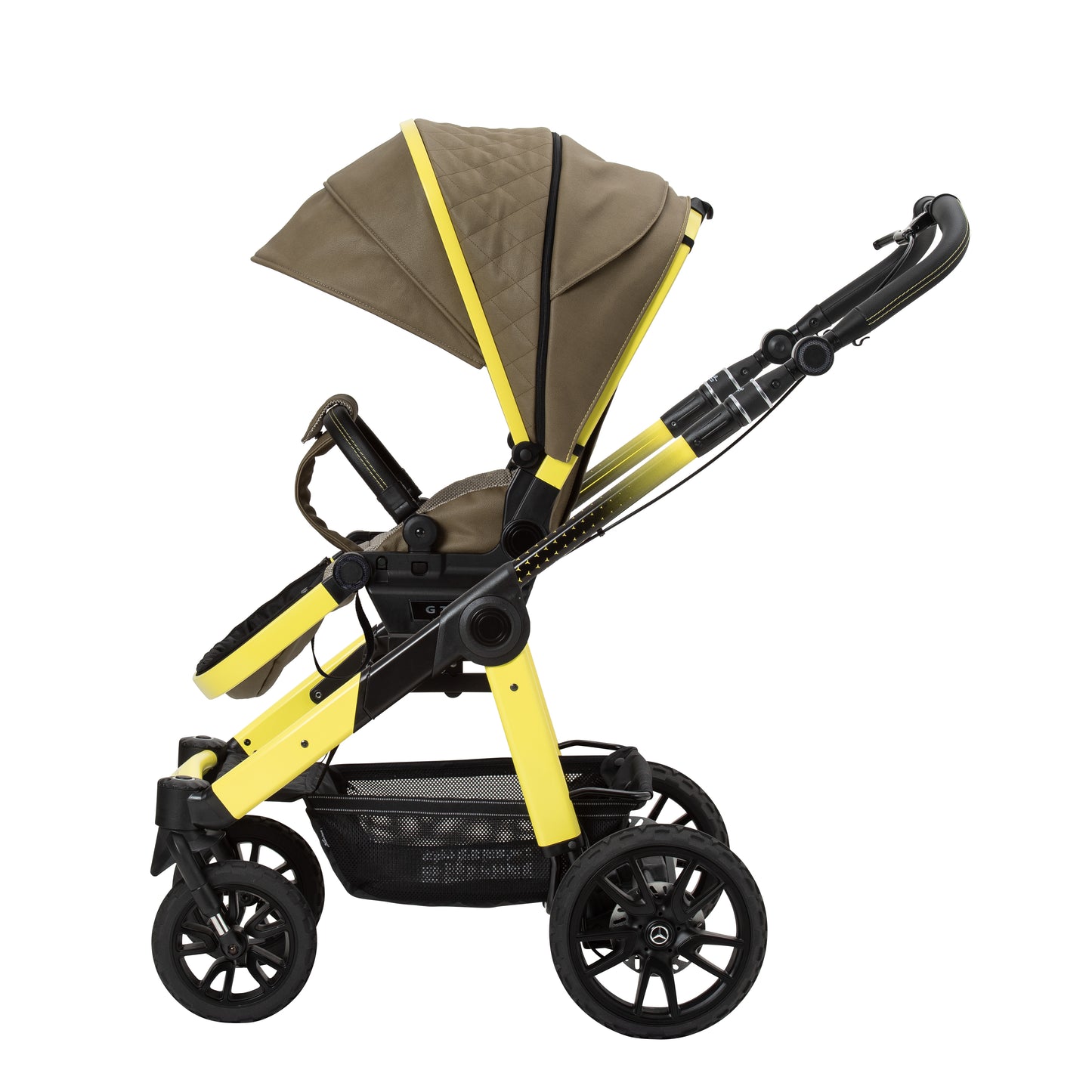 Mercedes Benz All-Terrain GTR Travel System with Britax Baby Safe Pro Car Seat - Electric Yellow