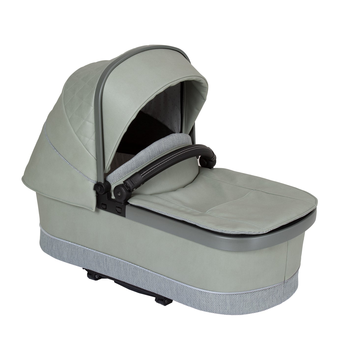 Mercedes Benz All-Terrain GTR Stroller, Carrycot & Accessories with Cozy N Safe Avalon i-Size Baby Car Seat and base Bundle - Sage Grey