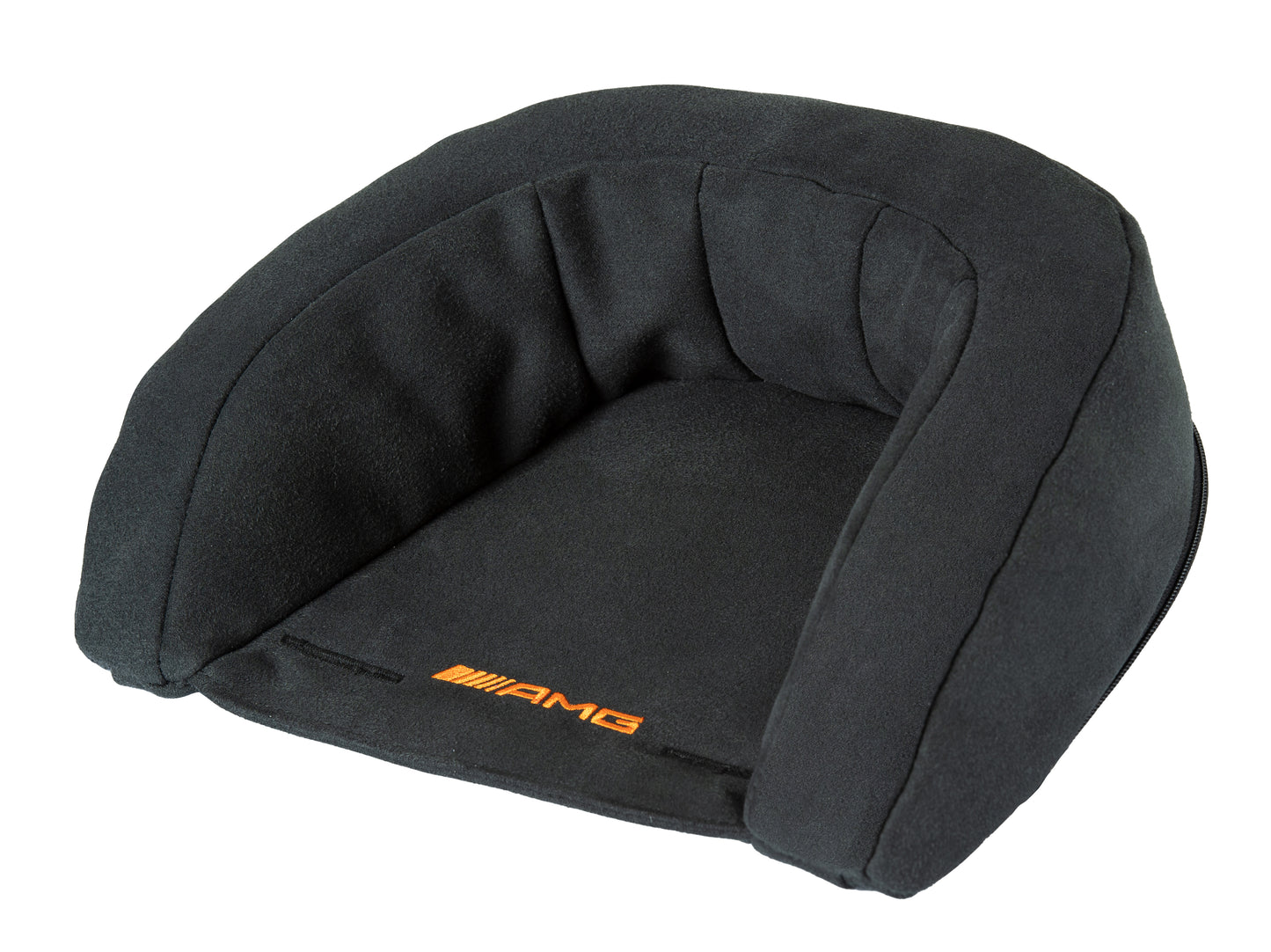 Provide your little one with exceptional comfort and support on every journey. This premium headrest is specially shaped to cradle and protect the delicate neck and head area, helping to keep them secure and comfortable while out and about. Crafted with a soft, high-quality cover and a dimensionally stable foam insert, it retains its shape use after use. Finished with an elegant AMG logo for a touch of style.
Suitable for all GT2 models in the Mercedes-AMG Collection.