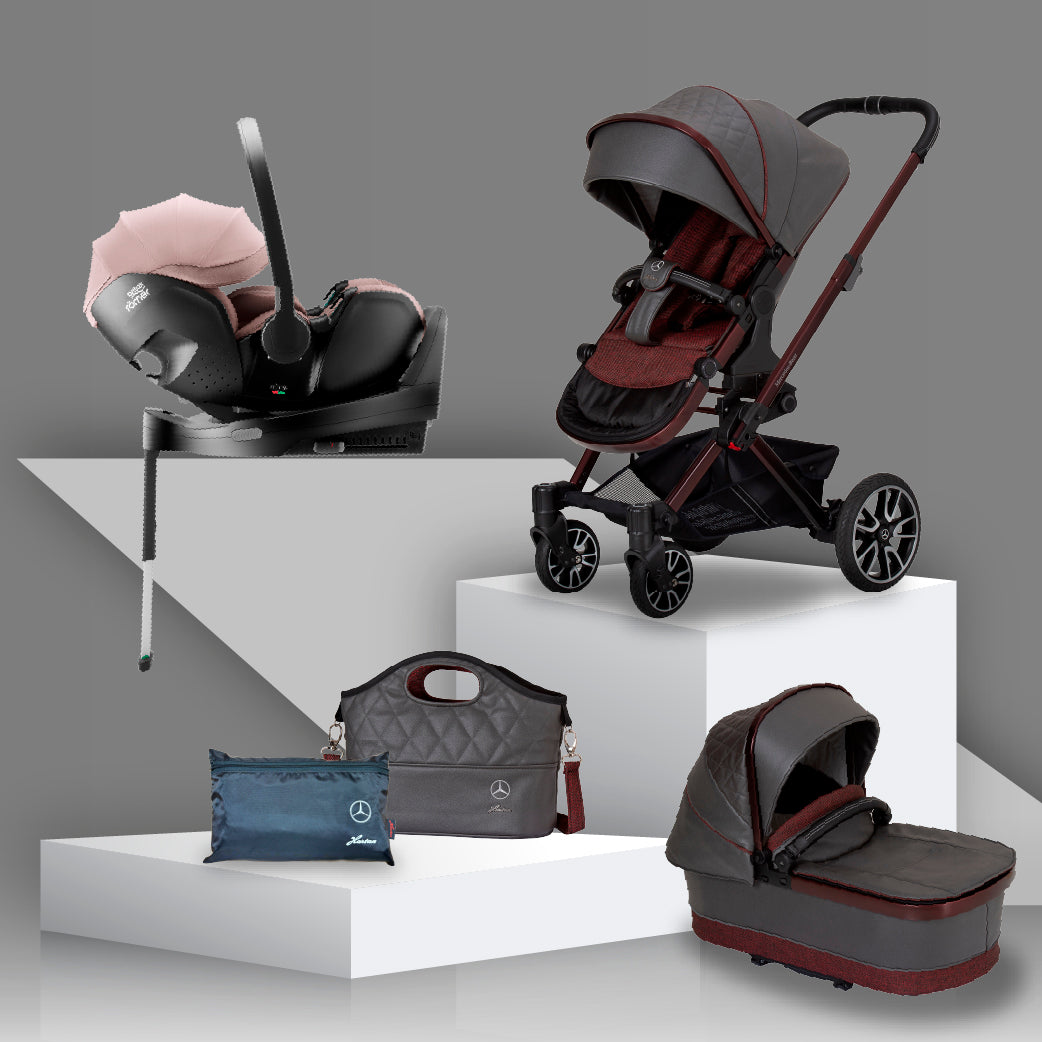 Mercedes Benz Avantgarde GTX Travel System with Britax Baby Safe Pro Car Seat - Tourmaline