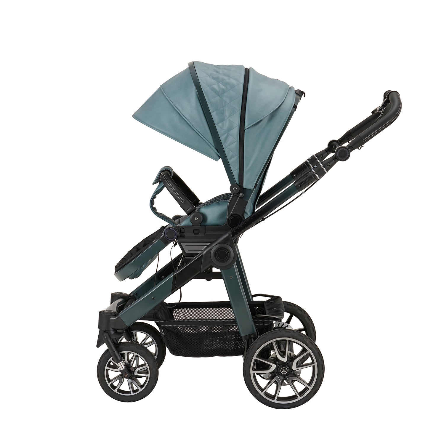 Mercedes Benz All-Terrain GTR Travel System - Verde Silber - Car Seat Bundle
