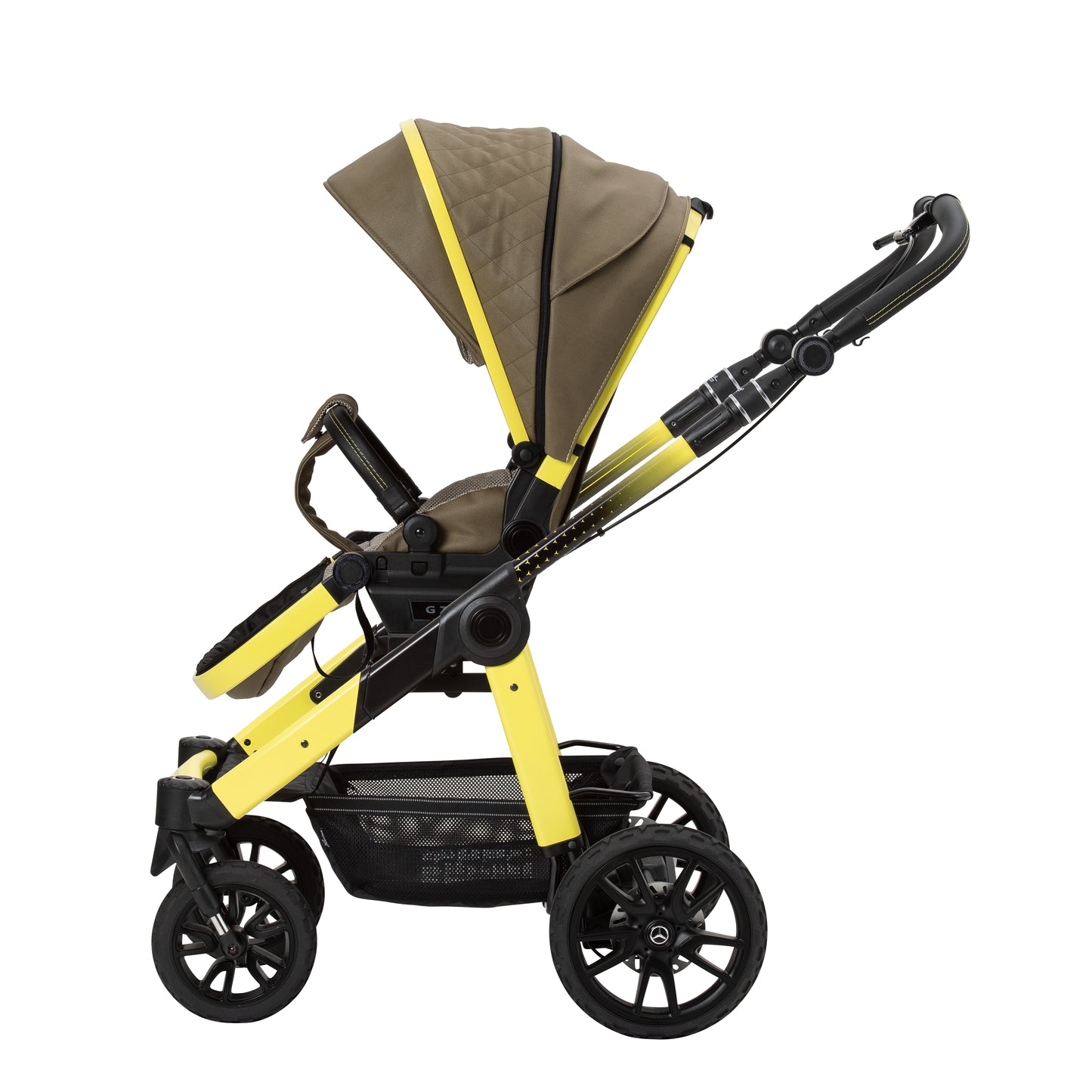 Mercedes Benz All-Terrain GTR Travel System with Britax Baby Safe Pro Car Seat - Electric Yellow