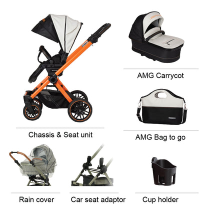 Mercedes AMG GT² Pushchair - Magmabeam
