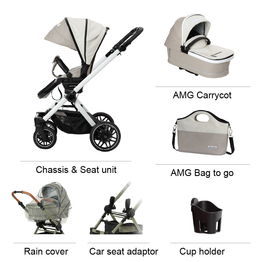 Mercedes AMG GT² Pushchair - Bright Light