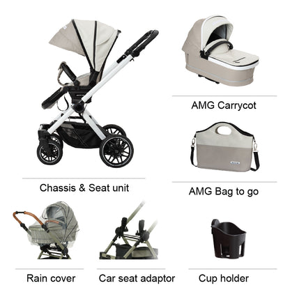 Mercedes AMG GT² Pushchair - Bright Light