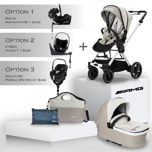 Mercedes AMG GT² Travel System - Bright Light - Christmas Car Seat Bundle