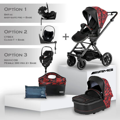 Mercedes AMG GT² Travel System Limited Edition - Hyper Red - Car Seat Bundle