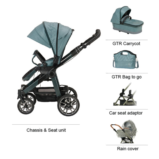 Mercedes All-Terrain GTR Pushchair in Verde Silber *** This item will be available approximately 5 weeks after the order is placed ***