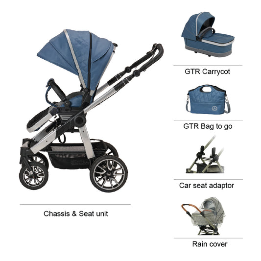 Mercedes All-Terrain GTR Pushchair in Vintage Blue *** This item will be available approximately 5 weeks after the order is placed ***