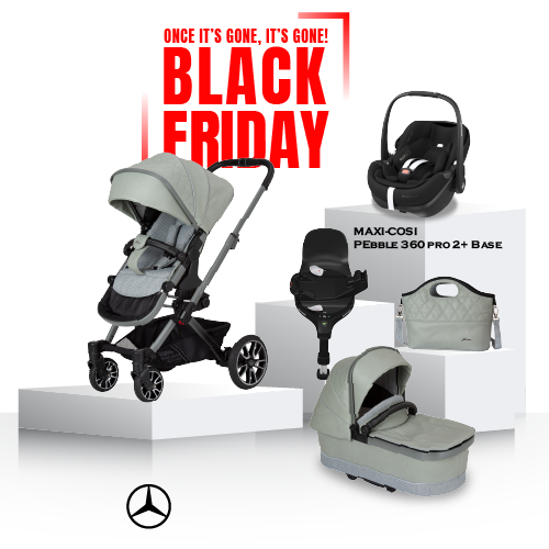 Black Friday Mercedes AVANTGARDE GTX Travel System - Sage Grey