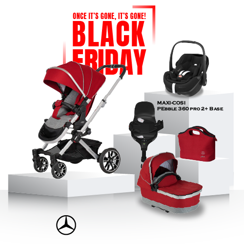 Black Friday Mercedes AVANTGARDE GTX Travel System - Hyacinth Red