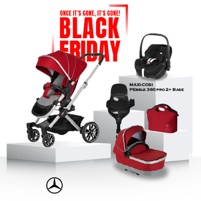 Black Friday Mercedes AVANTGARDE GTX Travel System - Hyacinth Red