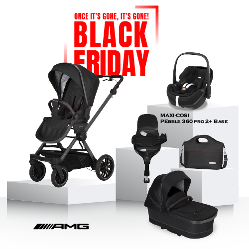 Black Friday Mercedes AMG GT² Travel System - Charcoal Black