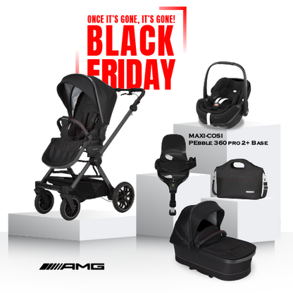 Black Friday Mercedes AMG GT² Travel System - Charcoal Black