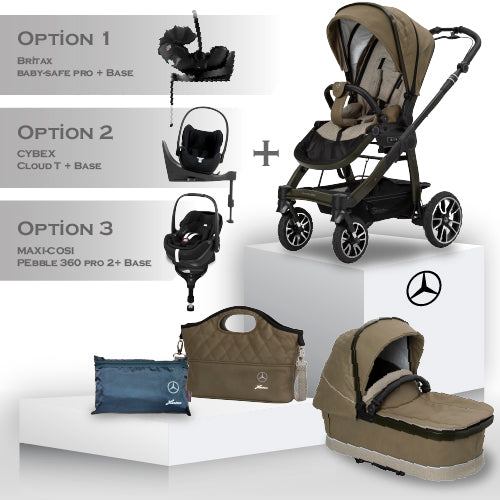 Mercedes Benz All-Terrain GTR Travel System - Tuscany - Christmas Car Seat Bundle