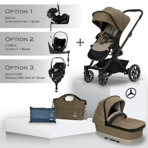 Mercedes Benz Avantgarde GTX Travel System - Tuscany - Christmas Car Seat Bundle