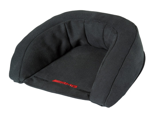 Provide your little one with exceptional comfort and support on every journey. This premium headrest is specially shaped to cradle and protect the delicate neck and head area, helping to keep them secure and comfortable while out and about. Crafted with a soft, high-quality cover and a dimensionally stable foam insert, it retains its shape use after use. Finished with an elegant AMG logo for a touch of style.
Suitable for all GT2 models in the Mercedes-AMG Collection.