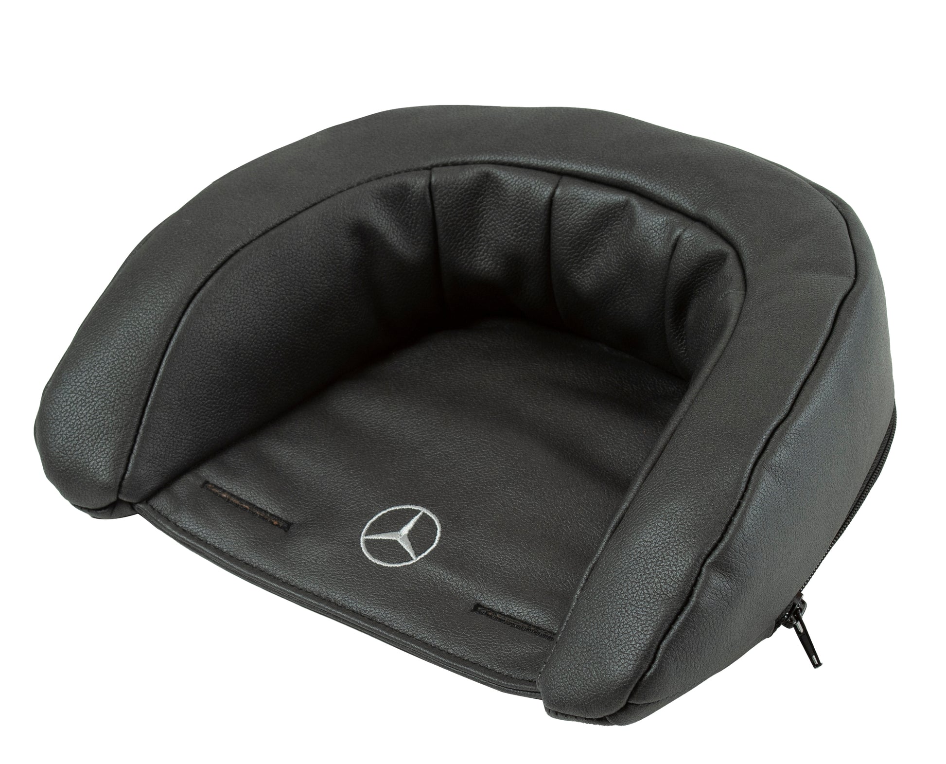 Provide your little one with exceptional comfort and support on every journey. This premium headrest is specially shaped to cradle and protect the delicate neck and head area, helping to keep them secure and comfortable while out and about. Crafted with a soft, high-quality cover and a dimensionally stable foam insert, it retains its shape use after use. Finished with an elegant Mercedes Benz logo for a touch of style.
Suitable for all GTR models in the Mercedes-Benz Collection