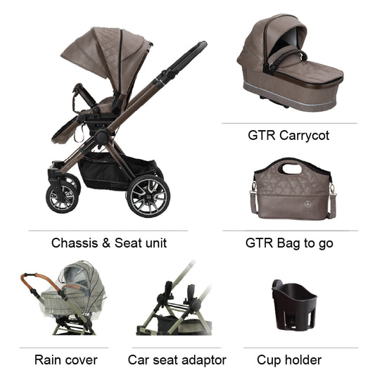 Mercedes PERFORMANCE GTR Travel System - Truffle