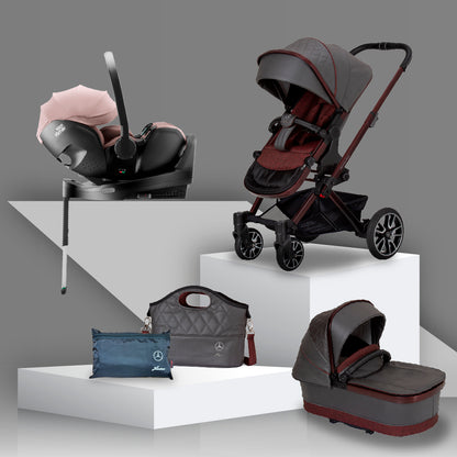 Mercedes Benz Avantgarde GTX Travel System with Britax Baby Safe Pro Car Seat - Tourmaline