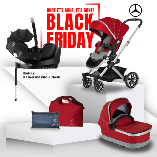 Black Friday Mercedes AVANTGARDE GTX Travel System - Hyacinth Red