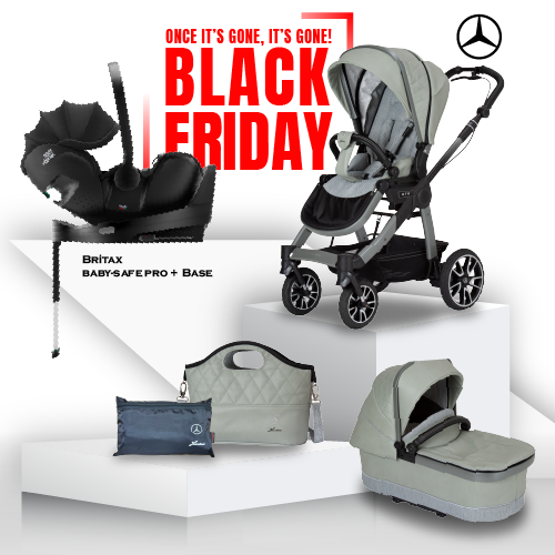Black Friday Mercedes ALL-TERRAIN GTR Travel System - Sage Grey