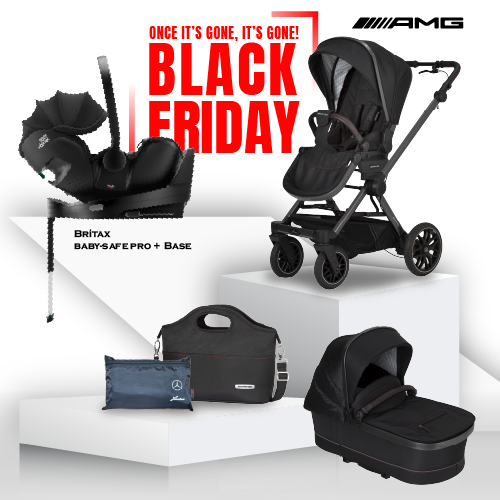 Black Friday Mercedes AMG GT² Travel System - Charcoal Black