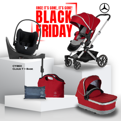 Black Friday Mercedes AVANTGARDE GTX Travel System - Hyacinth Red