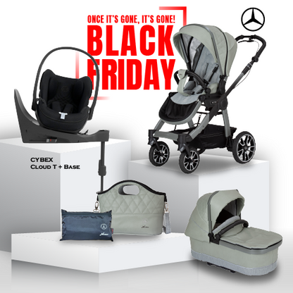 Black Friday Mercedes ALL-TERRAIN GTR Travel System - Sage Grey