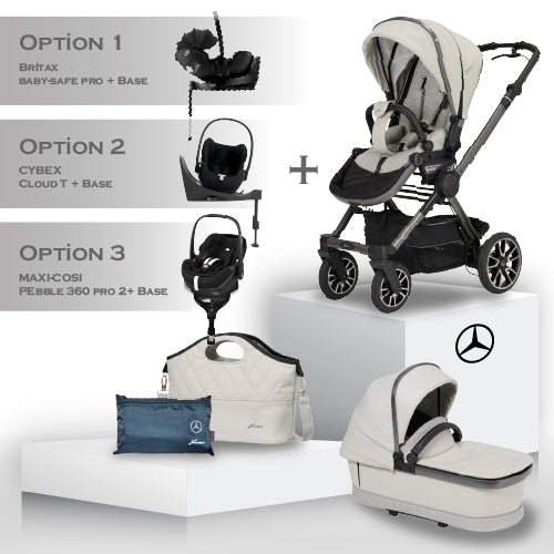 Mercedes Performance GTR Travel System - Moonstone - Christmas Car Seat Bundle